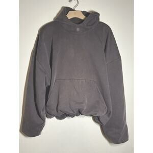 Yeezy Gap Balenciaga EUC Dark Gray Hoodie Sweatshirt Size S Oversized